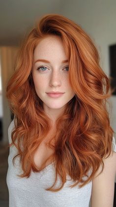 Ginger Hair Copper, Natural Ginger Hair, Curly Ginger Hair, Copper Hair Color Ideas, Natural Ginger, Copper Hair Color, Professional Tips, Easy Morning, Copper Hair