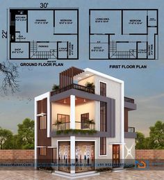 Luxury Apartments Dream House Design, Indian House, House Facades