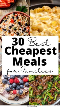 the best cheap meals for families