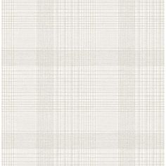 a white and beige checkered wallpaper pattern with vertical lines on the back ground