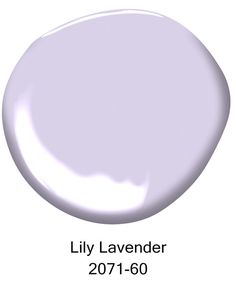 a white paint with the words lily lavender on it