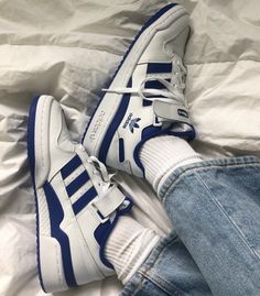 Blue Sneakers Aesthetic, Boys Shoes Aesthetic, Boy Shoes Aesthetic, Blue Nikes Aesthetic, Male Sneakers Aesthetic, Nike Retro Blue Sneakers, Blue Forum Low, Adidas Forum, Dr Shoes