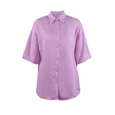 Purple Button Short Sleeve Shirt with Shorts Set Summer Purple Shirt With Button Closure, Summer Shirt With Button Cuffs For Daywear, Summer Purple Shirt For Daywear, Summer Daywear Purple Shirt, Purple Button-up Daywear Shirt, Purple Short Sleeve Work Shirt, Purple Short Sleeve Shirt For Work, Shorts Set, Shirt Sleeves