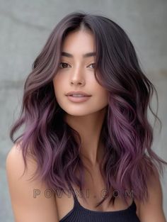 32 Stunning Chocolate Mauve Hair Ideas 2024 Including Color Dark Formulas Balayage with Highlights Balayage With Highlights, Chocolate Mauve Hair, Redken Balayage, Mauve Hair, Balayage Short Hair, Sunset Hair, Purple Ombre Hair, Short Ombre Hair, Hair Color Underneath