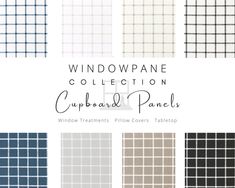 Windowpane, Cupboard Curtain, Undercounter, Cabinet, Vanity, Fabric, Panel, Kitchen, Bathroom, Short, Farmhouse, Minimalist, Storage Cover Custom window treatments, pillow covers & table linens. Everything is specially made, just for you! Cupboard panels are the perfect way to cover up any unsightly open cabinetry. Inexpensive, easy and stylish!  FABRIC COLLECTION: Windowpane, Fabric Content: 100% Cotton, Weight: 7oz  Medium Decor. Smooth Finish.  Selection of Colors with White Background. ORDER 96 Inch Curtains, Modern Farmhouse Curtains, Patterned Window Treatments, Curtain Sewing Pattern, Window Toppers, Faux Roman Shades, Plaid Pillow Covers, Farmhouse Curtains, Nursery Curtains