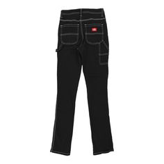 Description:Vintage Dickies black carpenter trousers, fit a UK size 6 - mid rise with a 26" waist. Size conversion: US Size: 2EU Size: 34IT Size: 38 RISE TYPE: Mid RiseWAIST: 26 inches / 66cmsINSEAM: 32 inches / 81cmsRISE: 9.5 inches / 24cmsGENDER: womens CONDITION: good- marks on front.STYLE: carpenter trousersERA: 1990sCOLOUR: blackFABRIC: cotton blend Vintage Dickies, Contrast Stitch, Waist Size, Black Cotton, Mid Rise, Cotton Blend, Product Description, Trousers, Size 6