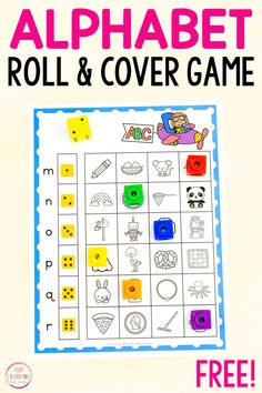 Alphabet Letter Sounds Roll and Cover Game