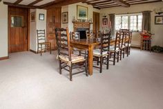 the dining room is clean and ready for us to eat dinner on it's own