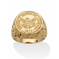 Gold Chunky Ring, Eagle Coin, Chunky Ring, Mens Engagement, Gold Chain Jewelry, Coin Ring, Men's Jewelry Rings, Engagement Rings For Men, Mens Gold