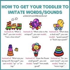 how to get your toddler to imitate words / sounds