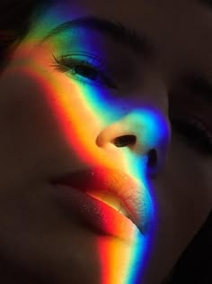 Prism Photoshoot, Funky Lighting, Artist Photoshoot, Uv Paint, Gcse Photography, A Level Photography, Rainbow Photography, Lighting Photography, Rainbow Prism