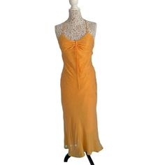 Nwt Fabric: 100% Polyester And 100% Lyocell Orange Silk Midi Dress For Spring, Zara Yellow Maxi Dress For Brunch, Zara Yellow Maxi Dress For Spring, Zara Silk Midi Dress For Spring, Zara Orange Maxi Dress For Spring, Yellow Zara Midi Dress For Vacation, Zara Yellow Midi Dress For Vacation, Zara Yellow Maxi Dress For Vacation, Elegant Orange Midi Dress By Zara