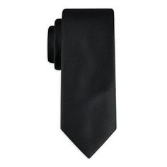 Stay on top of your game when it comes to dressing up with this George Men's Slim Necktie. Whether heading for a board meeting or a wedding reception  this necktie makes the perfect style accessory for your wardrobe collection. This sophisticated necktie adds a touch of class to your outfit & makes pairing easy with a whole range of colors for a variety of looks. Size: One Size.  Color: Black.  Gender: male.  Age Group: adult.  Pattern: solid. Modern Suit And Tie Accessories For Business, Modern Black Suit And Tie Accessories For Formal Occasions, Classic Solid Neckwear For Black Tie Events, Dapper Solid Ties For Black Tie Occasions, Classic Black Suit And Tie Accessories For Formal Occasions, Classic Solid Ties For Workwear, Classic Solid Color Ties For Office, Classic Solid Ties For Work, Elegant Solid Color Neckwear For Black Tie Events