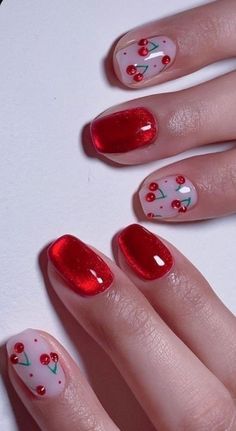 Raspberry Nails Design, Raspberry Nails, Nails October, Nails Spooky, Elegant Touch Nails, Nails Elegant, Spooky Nails, Nails Autumn, Festive Nail Art