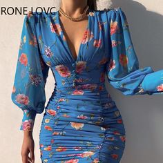 Pleated Dress Casual, Robes Glamour, Womens Pleated Skirt, Look Retro, Womens Prom Dresses, Office Outfits Women, Ruched Bodycon Dress, Printed Bodycon Dress, Printed Dress