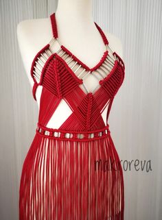 Handmade Fitted Party Dress, Handmade Fitted Dress For Party, Handmade Fitted Dresses For Parties, Handmade Fitted Dress For Festival, Fitted Handmade Dress For Festival, Bohemian Dresses For Party Festivals, Red Bohemian Mini Dress For Party, Handmade Sleeveless Party Dress, Red Bohemian Festival Dress