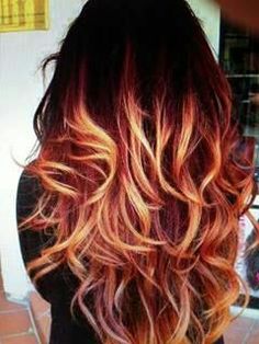 Purple Blonde, Hair Color Red Ombre, Hair Lengthening, Cheveux Oranges, Trendy We Fryzurach, Red Ombre Hair, Purple Ombre Hair, Coffee Stations, Brown Ombre Hair