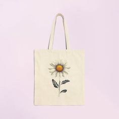 Embrace the simple elegance of nature with our Delicate Daisy Tote Bag. This beautiful tote features a delicate daisy design that adds a touch of grace and charm to your everyday look. Made from high-quality canvas, it offers durability and style, with a spacious interior perfect for carrying your essentials. 💠 Features 💠  .: 100% premium quality cotton canvas .: Heavy fabric (12 oz/yd² (406.9 g/m .: Sewn-in label .: Available in natural and black colors  💠 sparkemotions 💠 Have a Pleasant Shopping Experience. oooooo Flower Shaped Shoulder Bag For Spring Gift, Flower-shaped Shoulder Bag For Spring Gift, White Flower Shoulder Bag For Everyday Use, White Flower-shaped Shoulder Bag For Everyday Use, Eco-friendly Everyday Bags With Floral Print, Flower Shaped Shoulder Bag For Everyday Spring, Flower Shaped Shoulder Bag For Spring, Everyday Spring Flower Shoulder Bag, Feminine Floral Print Everyday Bags