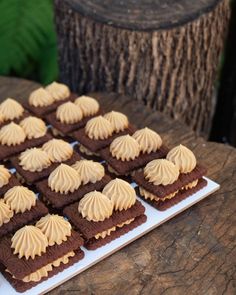 there are many cookies on the table ready to be cut into pieces and put together