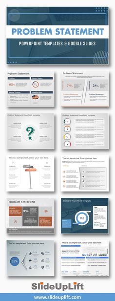 Problem Statement Templates | SlideUpLift Problem Statement Template, Problem Solution Slide Design, Problem Statement Design, Brand Deck, Business Model Template, 5 Whys, Business Case Template, Business Ppt Templates, Visual Presentation