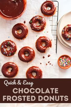 Baked Vanilla Donuts with Chocolate Frosting in a parchment paper Gluten Free Mac And Cheese, Donut Calories, Country Breakfast, Gluten Free Kids, Gluten Free Donuts, Dairy Free Alternatives, Pumpkin Waffles, Gluten Free Recipes For Breakfast, Homemade Donuts