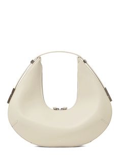 Find OSOI Toni Hobo Leather Shoulder Bag on Editorialist. The OSOI Toni Hobo Leather Shoulder Bag is crafted from smooth leather. The bag features a top zip closure, an adjustable strap, and an internal patch pocket. It measures 25cm in height, 29cm in width, and 10cm in depth. The strap has a minimum drop of 14.5cm and a maximum drop of 24cm. The bag can be worn on the shoulder or carried by hand. Designer Everyday Hobo Bag With Zipper Closure, Everyday Designer Hobo Bag With Zipper Closure, Designer Hobo Bag With Zipper For Everyday, Designer Everyday Hobo Bag With Zipper, Modern Leather Hobo Bag With Zipper Closure, Sleek Leather Shoulder Bag With Zipper, Cream Bags, Silver Engraving, Engraved Logo