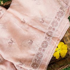 Dust Storm Pink Chikankari Pure Handloom Tissue Chanderi Blouse Fabric - Khinkhwab Transitional Chanderi Blouse Piece With Intricate Embroidery, Transitional Tussar Silk Saree With Embroidered Border, Festive Cotton Silk Blouse Piece With Embroidered Border, Unstitched Cotton Silk Saree With Intricate Embroidery, Festive Cotton Silk Blouse Piece With Chikankari Embroidery, Traditional Cotton Silk Salwar Kameez With Embroidered Border, Traditional Tissue Silk Kurta For Eid, Eid Tissue Silk Kurta With Chikankari Embroidery, Cotton Silk Saree With Intricate Embroidery For Diwali