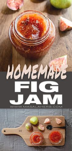 the homemade fig jam recipe is ready to be eaten