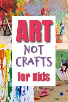 art is not crafts for kids it's fun and easy to do at home