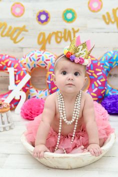 Birthday 
Photoshoot 
Photo session 
Donut grow up
Sweet one 
Miami photographer 
6 months old 
Sitter session 
Girls photo shoot Half Birthday Donut Photoshoot, 6 Month Donut Photoshoot, Half Dozen Photo Shoot, Half Way To One Photoshoot, Half Birthday Ideas For Girls 6 Months, Half Birthday Photoshoot, Months Photoshoot