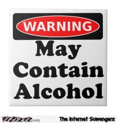 a warning sign with the words, warning may contain cheese in black and red on a white background