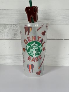 Dental Babe Rose Gold Cup With Straw Topper, Dental Gift, Dental Cold Cup, Dentist Mug, Dentist Coffee Mug, Dentist Cup, Dental Mug, Funny Dentist Gift, Dentist Gift Idea, Dental Gift Handmade : Materials: Plastic Customized Venti Starbucks cup! BPA-free hard plastic cup, adhesive vinyl Reusable and recyclable cup with lid! If purchasing more than one cup, please note the seller with the following information on each cup. The listing comes with a BPA-free plastic reusable cup with your choice of Dental Crafts, Dental Cups, Dentist Mug, Dental Assistant Study, Funny Dentist, Dental Shirts, Dental Hygiene School, Dentist Humor, Dental Gifts