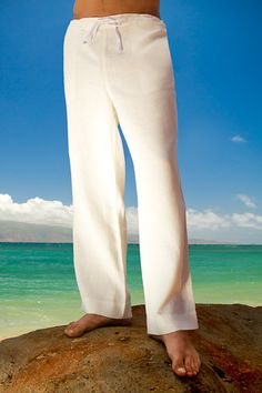 Ivory Linen Riviera Pant Tropic Wedding, Italian Style Dress, Seychelles Wedding, Drawstring Linen Pants, Malaysia Wedding, Beach Wedding Groom, Linen Dress Pants, Wedding Pants, Successful Man