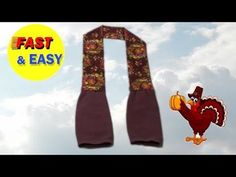 an image of a pair of thanksgiving socks with turkeys on them and the words fast & easy above it