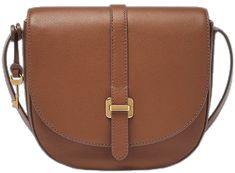 Brown Workwear Shoulder Bag With Cell Phone Pocket, Brown Shoulder Bag For Work With Cell Phone Pocket, Soft Leather Crossbody Saddle Bag For Work, Workwear Crossbody Saddle Bag With Leather Lining, Personal Shopping, Fossil, Smart Watch, Latest Fashion, Wallets