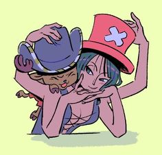 two cartoon characters hugging each other and one is wearing a hat with the cross on it