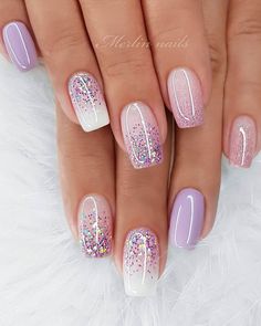 Square Nail Designs, Valentine Nails, Fancy Nails Designs, Magnesium Deficiency, Glitter Gel Nails, Glitter Design, Short Acrylic Nails Designs