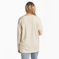 Be prepared to wear this one on repeat. It’s THAT comfy. With a roomy oversized fit and a super-soft feel, it’s the perfect sweatshirt for those days when you just want to lounge around the house or layer over a tee in cooler temps. And with extra coverage, it’s the perfect pairing with leggings or jeans. 92% USA Grown Cotton / 8% Spandex 7.08 oz. Mid-weight cotton/spandex jersey, garment washed for softness. Generous fit with great coverage. Self-fabric crew neck, cuffs, and banding at hem. Dro Relaxed Oversized Cream Top, Oversized Cream Relaxed Top, Cream Oversized Relaxed Top, Comfortable Oversized Cream Top, Comfortable Cream Relaxed Fit Top, Cream Comfortable Relaxed Fit Top, Cream Relaxed Fit Comfortable Tops, Oversized Cream Top For Loungewear, Positive Lifestyle