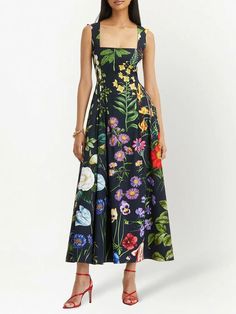 Vintage Print Floral Square Collar Sleeveless High Waist Backless Colorblock Midi Dress | mygoodyshop.com – My Goody Shop Elegant Multicolor Maxi Sleeveless Dress, Multicolor Sleeveless Maxi Dress For Garden Party, Multicolor Maxi Sleeveless Dress For Garden Party, Elegant Multicolor A-line Sleeveless Dress, Elegant Multicolor Sleeveless Midi Dress, Elegant Multicolor Midi Sleeveless Dress, Multicolor Sleeveless A-line Dress For Garden Party, Fitted Multicolor Sleeveless Dress For Garden Party, Elegant Multicolor Square Neck Dress