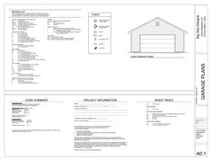 the front and back side of a house with measurements for each building, including two levels