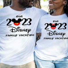 Custom 2023 Disney Vacation Mickey And Minnie Family Matching T-shirt Disney 2023, Disney Family Vacation Shirts, Disney Family Vacation, Family Vacation Shirts, Angler Fish, Disney Family, Mickey And Minnie, Disney Vacation, Vacation Shirts