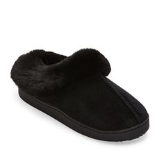 These Cuddl Duds clog slippers are a must to stay cozy on cold-weather days at home. Made from microsuede with a plush faux fur lining, these slip-on flat shoes will pair perfectly with your favorite sweats.Features: Faux Fur LinedClosure Type: Slip-OnBase Material: 100% PolyesterUpper/Outer Base Material: 100% PolyesterShoe Lining Material: Faux FurSole Material Content: 100% Thermoplastic-RubberCare: Tumble Dry, Machine WashCountry of Origin: Imported Slippers Black, Clog Slippers, Cuddl Duds, Weather Day, Clogs Shoes, Womens Clogs, House Slippers, Stay Cozy, Flat Shoes