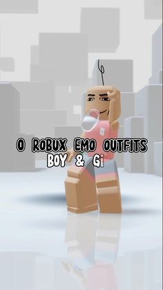 an image of a cartoon character with the words o robx emo outfits boy & g