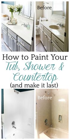 bathroom remodeling tips how to paint your tub, shower and countertop and make it last