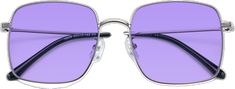 Modern Purple Square Frame Sunglasses, Modern Purple Sunglasses With Square Frame, Medium Purple, Tinted Sunglasses, Metal Construction, Square Frames, Lenses, Bridge, Comfort Fit