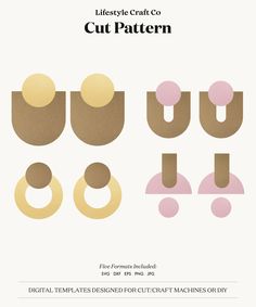 an image of different shapes and sizes for paper crafters to make their own designs