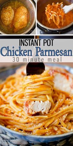 instant pot chicken parmesan is an easy and delicious meal