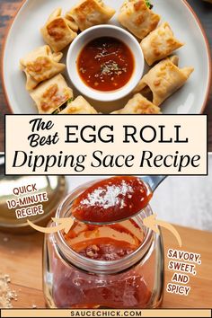 Egg Roll Dipping Sauce Recipe Eggroll Dipping Sauce, Egg Roll Sauce Recipe, Eggroll Sauce, Egg Roll Dough Recipe, Dipping Sauce For Egg Rolls, Egg Roll Dipping Sauce, Egg Roll Sauce, Bbq Egg, Sauce For Eggs