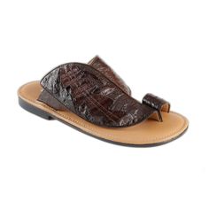 Mauri Men's Shoes Sport Rust Brown Caiman Crocodile Sandals 5087 (MAO1013)-AmbrogioShoes Caiman Crocodile, Mens Designer Shoes, Shoes Sport, Leather Slippers, Handmade Shoes, Mens Sandals, World Of Fashion, Designer Shoes, Original Box