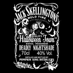 the poster for jack skellington's old time halloween show